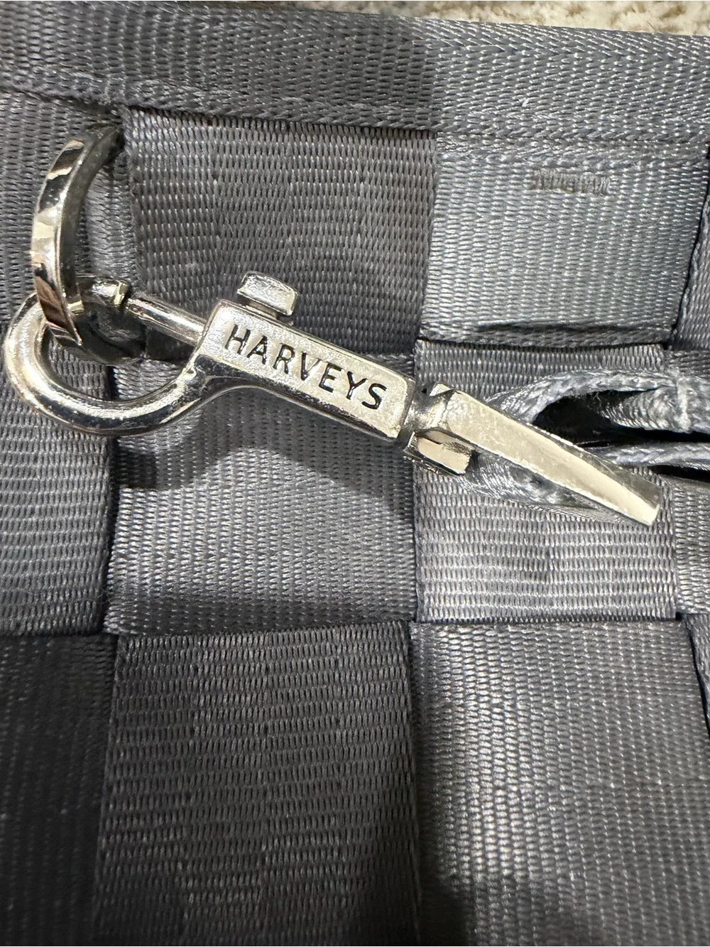 Harveys Woven Gray Messenger Bag